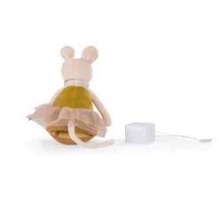 Moulin Roty                    Souris musicale La petite école de danse    Crème/Or