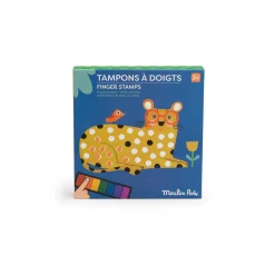 Moulin Roty Tampons à doigts Les Toupitis Multicolore