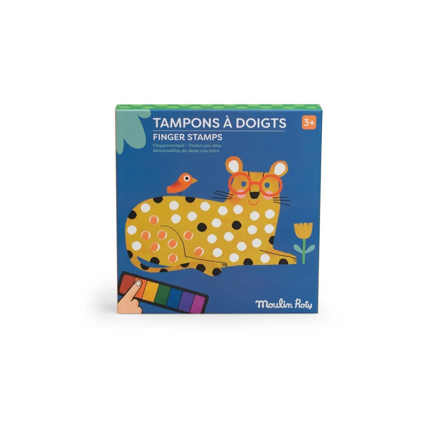 Moulin Roty Tampons à doigts Les Toupitis Multicolore