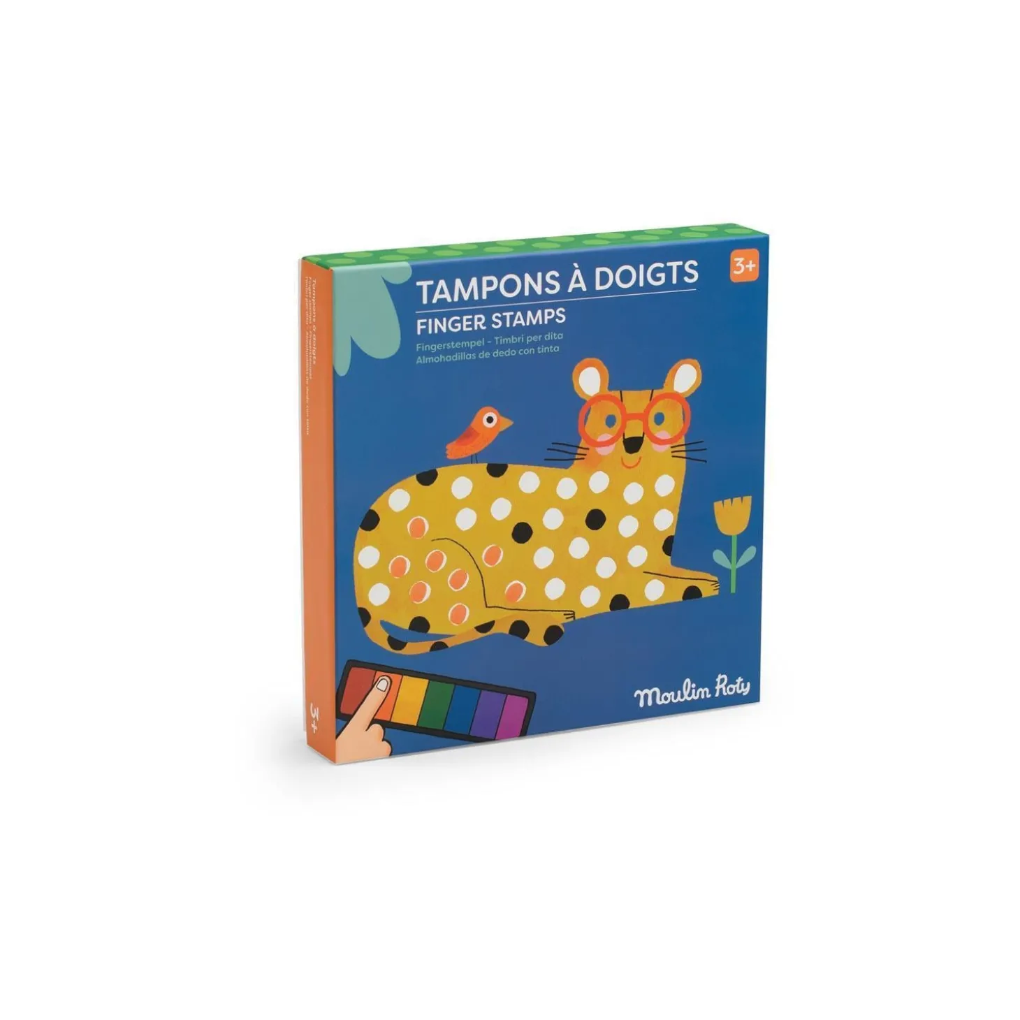 Moulin Roty Tampons à doigts Les Toupitis Multicolore