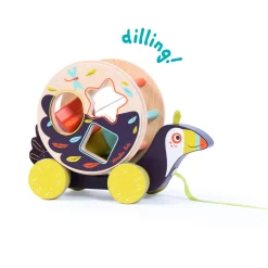 Moulin Roty Toucan boîte à formes à tirer Dans la jungle