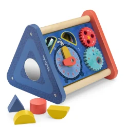Moulin Roty Triangle multiactivités Puce & Pilou Bleu/ rouge/ jaune