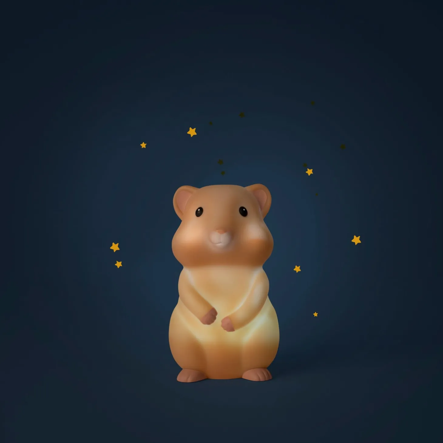 Moulin Roty Veilleuse hamster USB Puce & Pilou Blanc