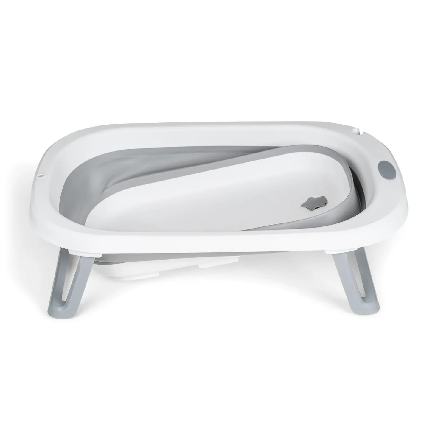 MS Innovaciones Baignoire pliant Flex + température+coussin Gris