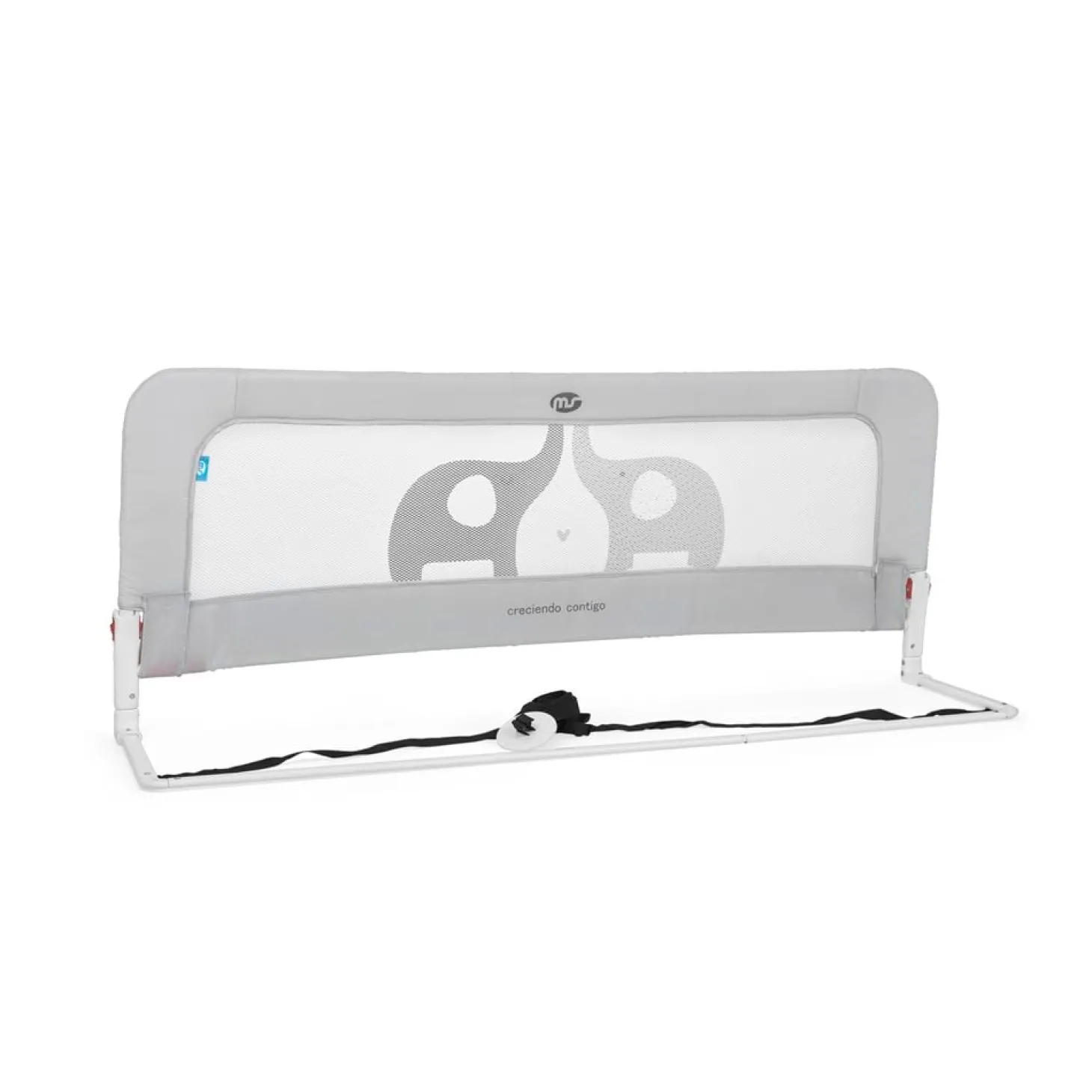 MS Innovaciones Barrière de lit basic Gris 150 cm