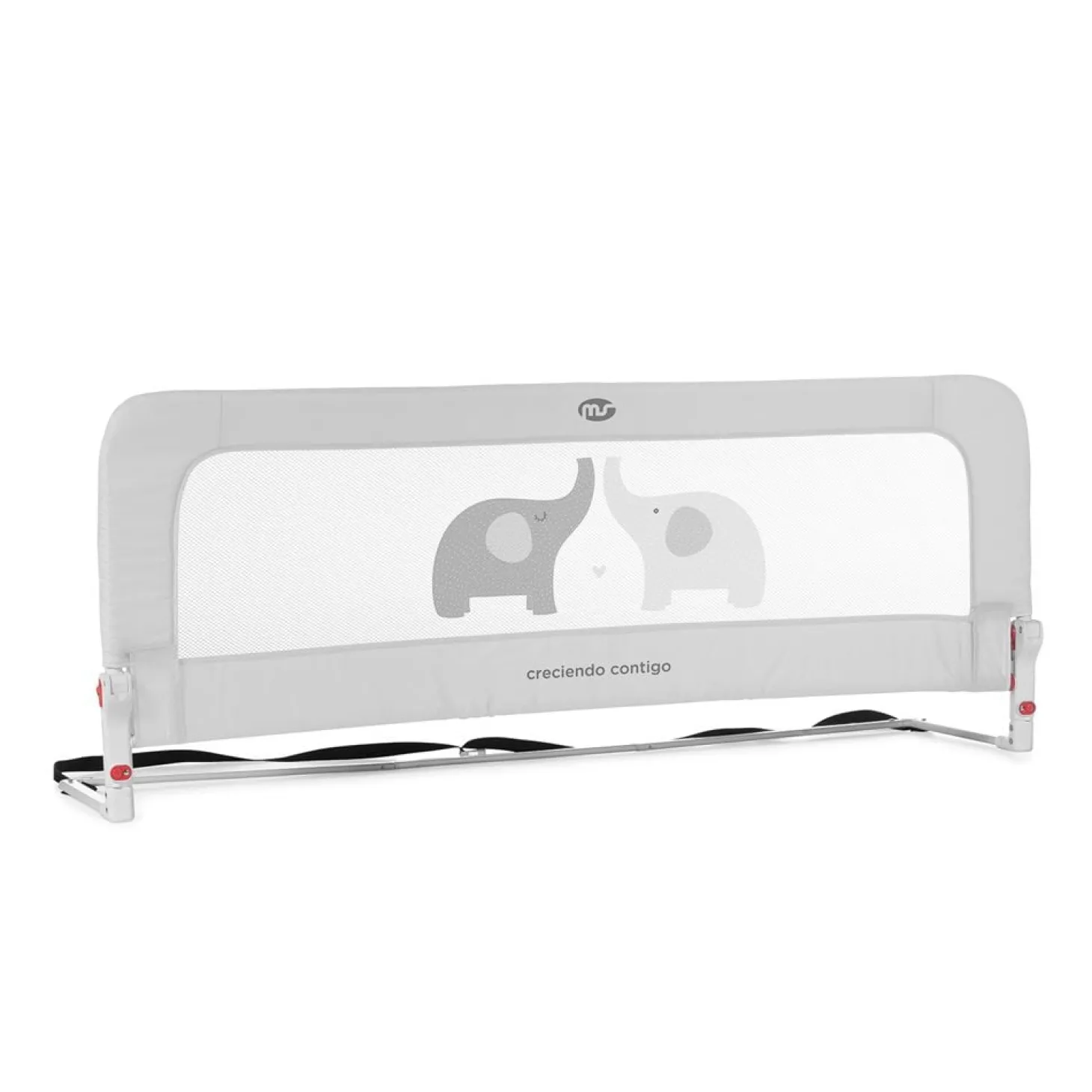 MS Innovaciones Barrière de lit basic Gris 150 cm