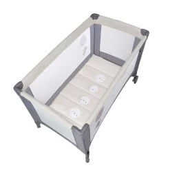 MS Innovaciones Berceau basic Gris Et Beige