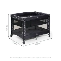 MS Innovaciones                    Berceau double hauteur Kunni    Noir