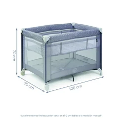 MS Innovaciones                    Berceau double hauteur Kunni    Etoiles Gris