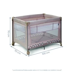MS Innovaciones Berceau double hauteur Kunni Beige