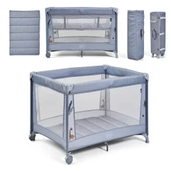MS Innovaciones Berceau double hauteur Kunni Bleu