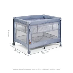 MS Innovaciones                    Berceau double hauteur Kunni    Bleu