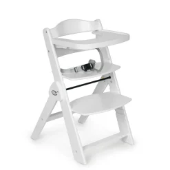 MS Innovaciones Chaise haute Full plus pliant coussin Blanc/ Coussin Rose