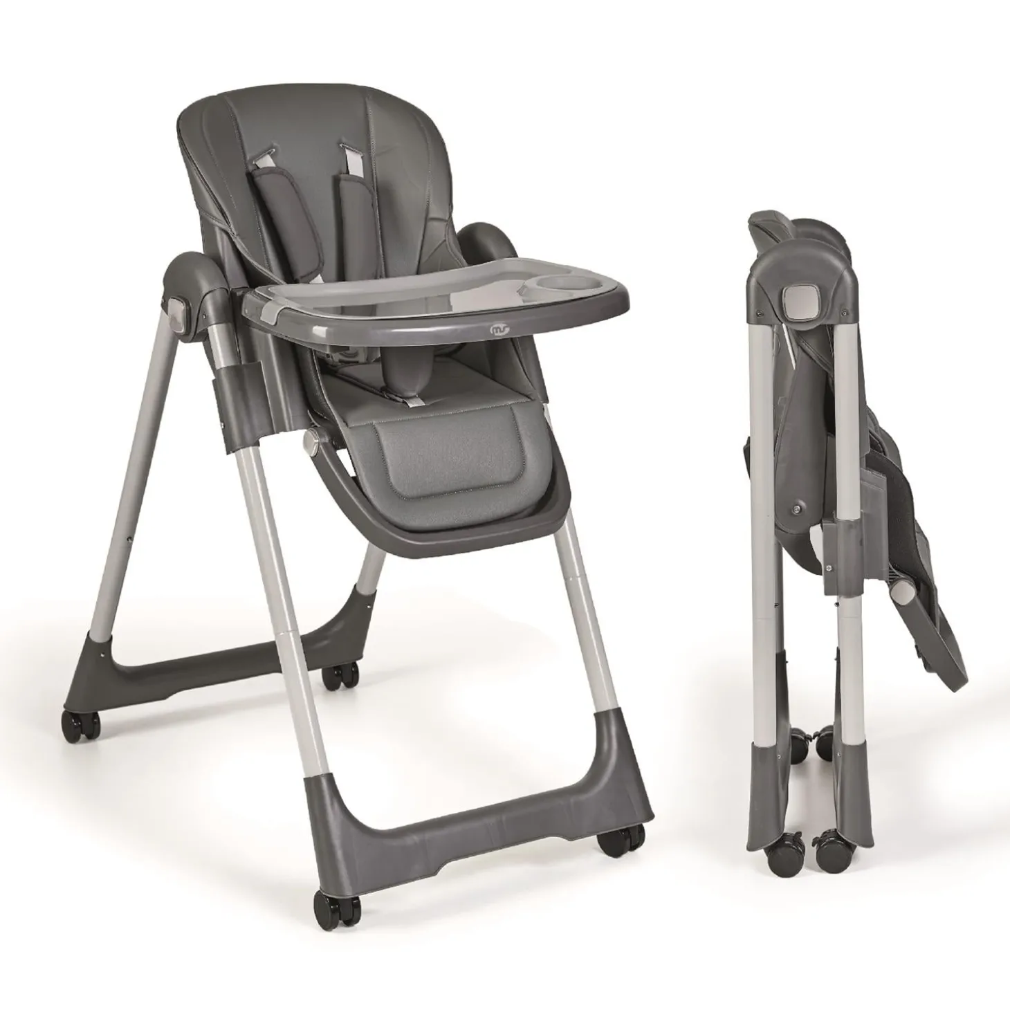 MS Innovaciones Chaise haute Tasty Eco Gris foncé