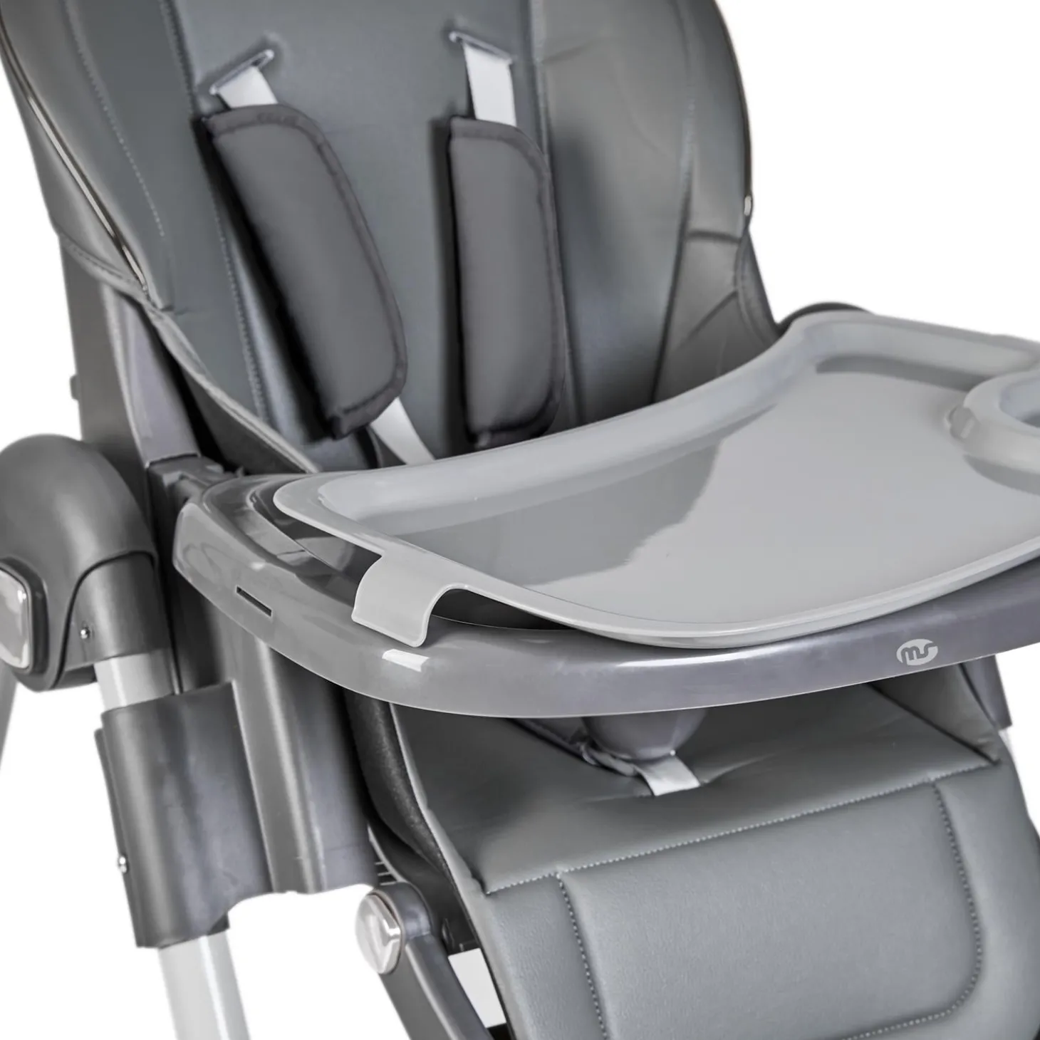 MS Innovaciones Chaise haute Tasty Eco Gris foncé