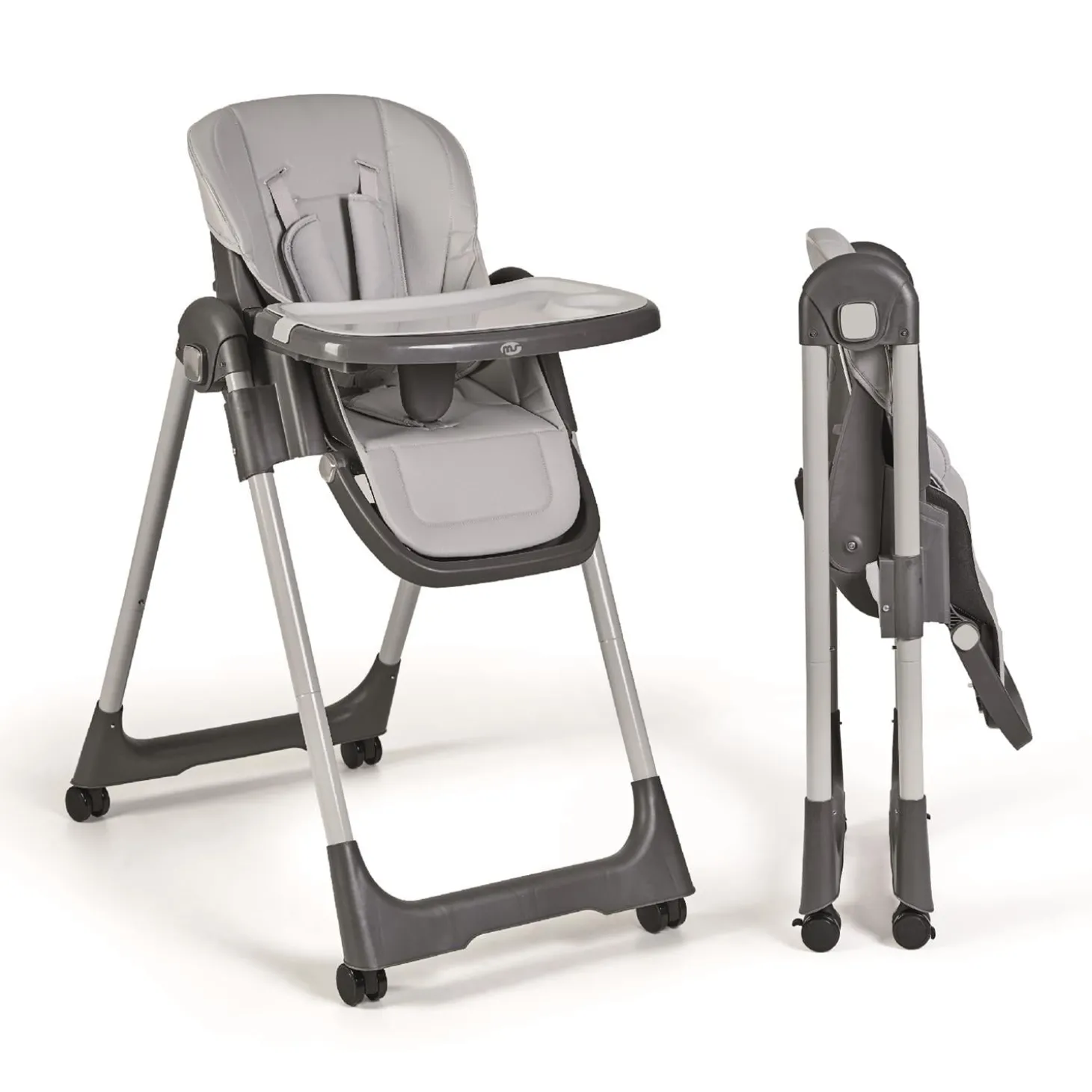 MS Innovaciones Chaise haute Tasty Eco Gris Clair