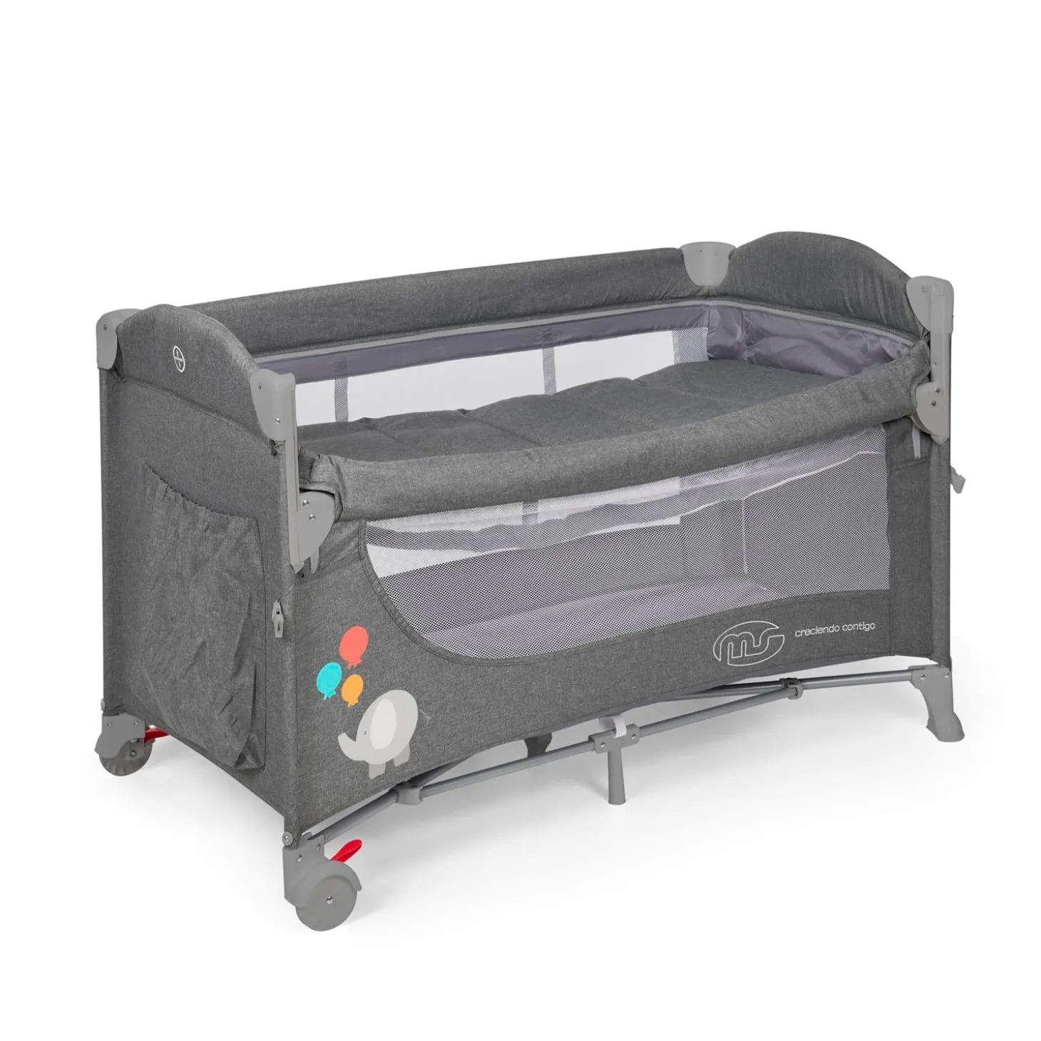 MS Innovaciones Lit de voyage cododo Ennis Gris