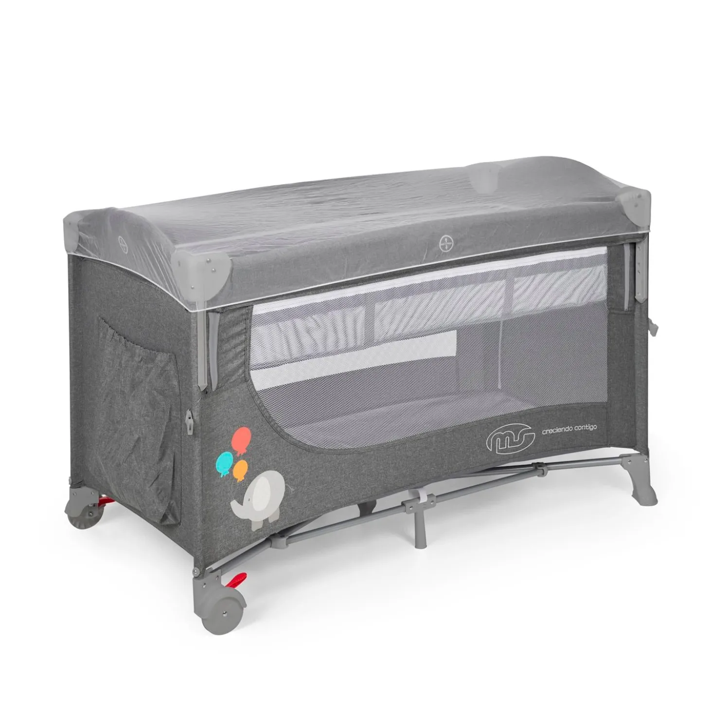 MS Innovaciones Lit de voyage cododo Ennis Gris