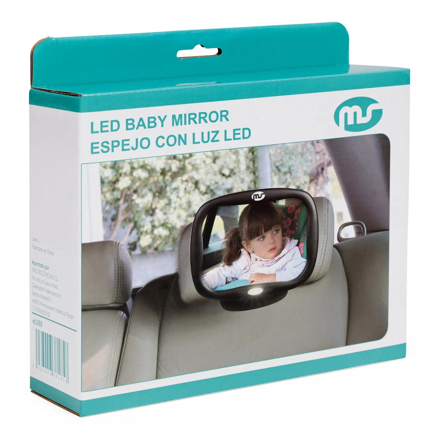 MS Innovaciones Miroir avec lumière Noir