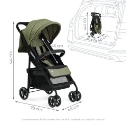 MS Innovaciones Poussette Street Vert