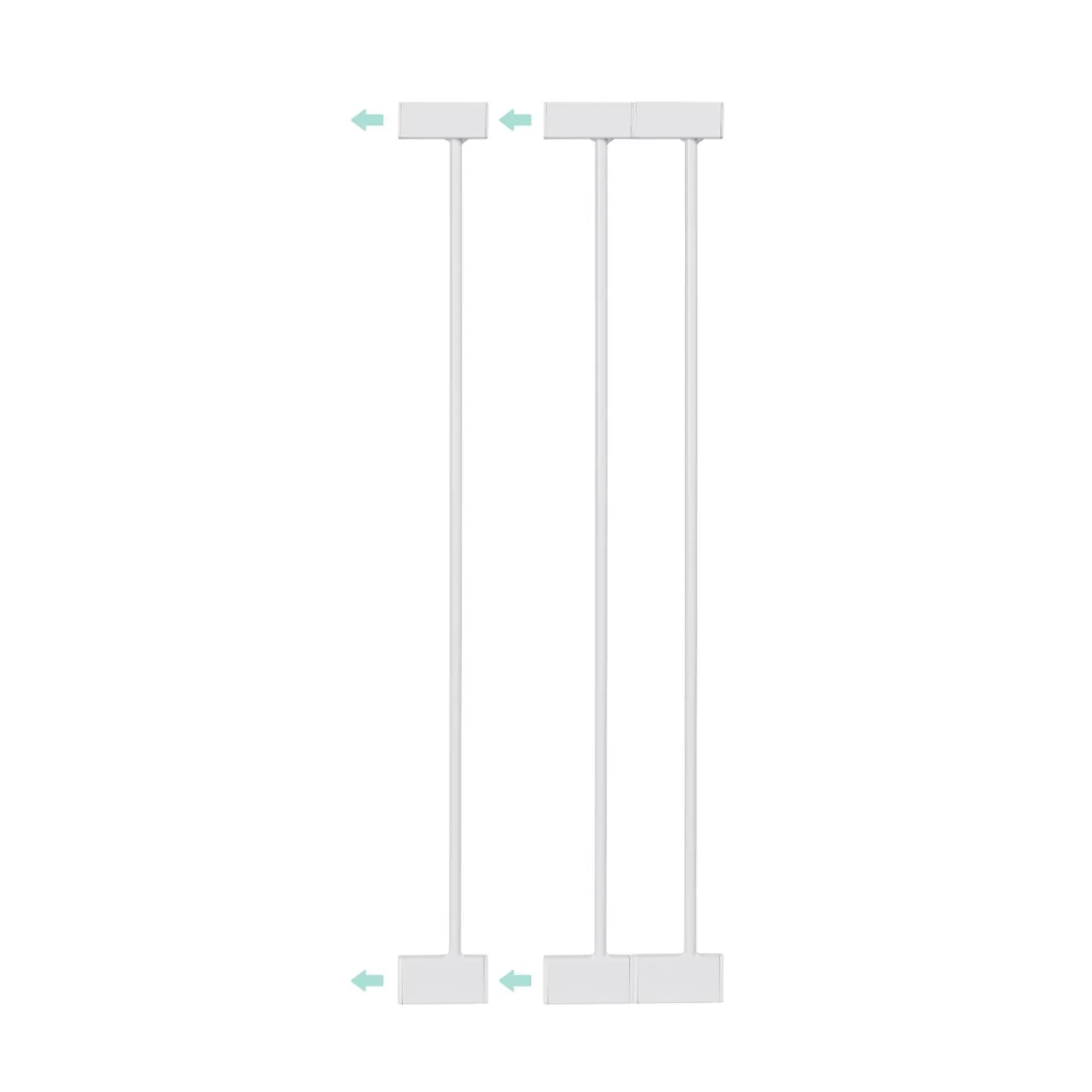 MS Innovaciones Rallonges de 7 et 15 cm Blanc