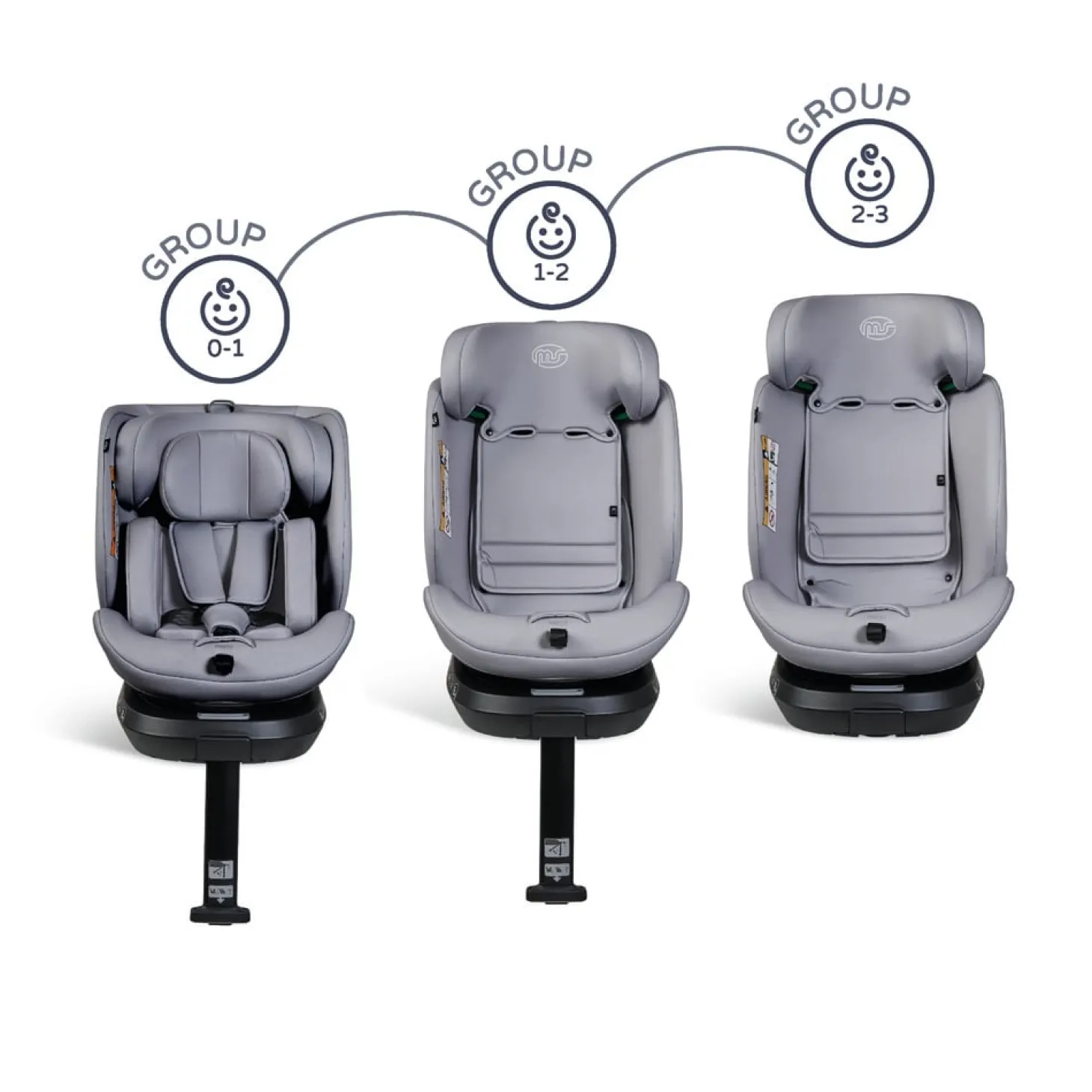MS Innovaciones Siège auto Denver Gris Clair