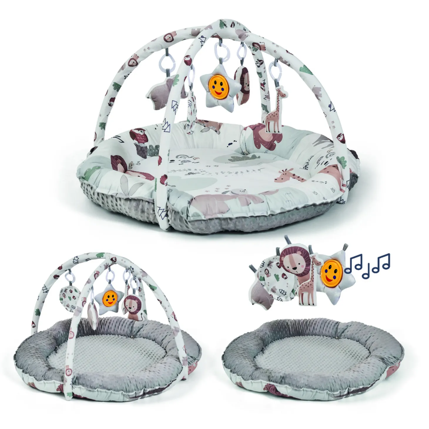 MS Innovaciones Tapis d'activités Zoola Gris