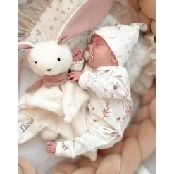 MY HUMMY                    Doudou Lapin 5en1 mechanisme +bouillote + Appli bluethoot    Ecru-Rose