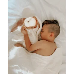MY HUMMY Doudou Lapin 5en1 mechanisme + Appli bluethoot Ecru-Rose