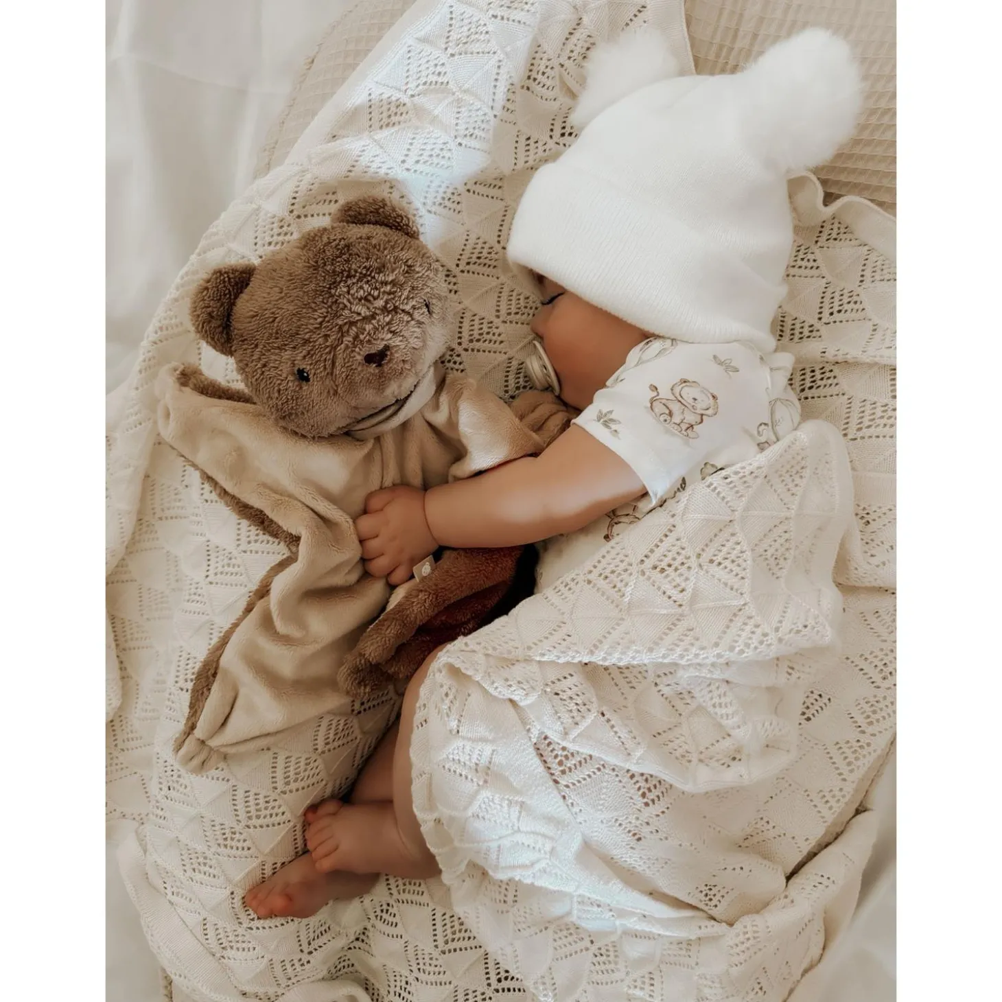 MY HUMMY Doudou Ours mechanisme + bouillote + Appli bluethoot Brown