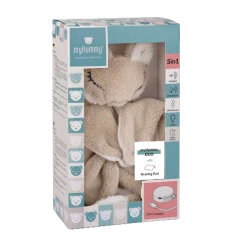 MY HUMMY Doudou renard Duo 5en1 avec bouillote Ecru-Beige