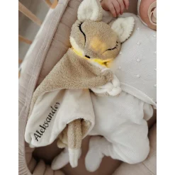 MY HUMMY Doudou renard mechanisme + appli bluethoot Ecru-Beige