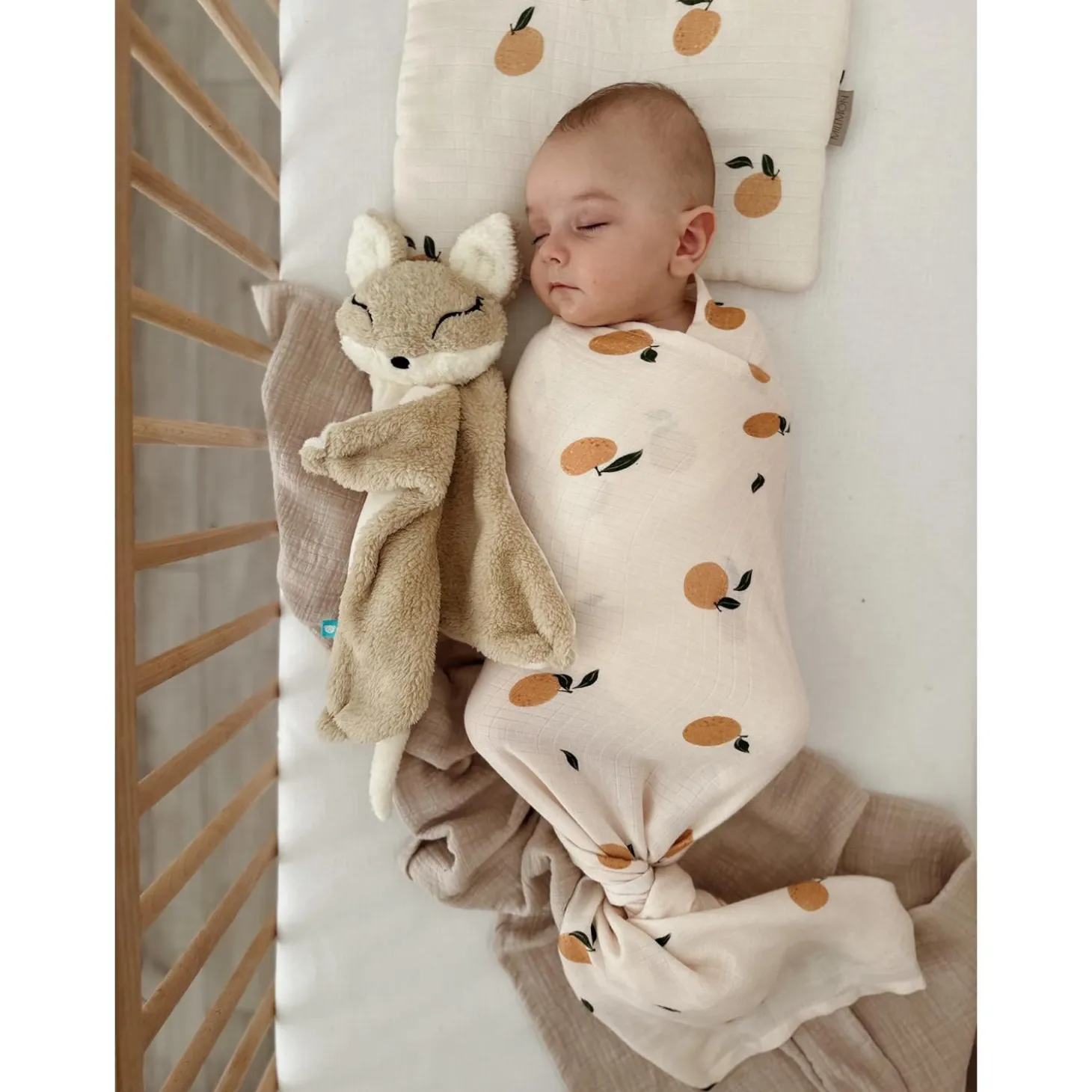 MY HUMMY Doudou renard mechanisme + appli bluethoot Ecru-Beige