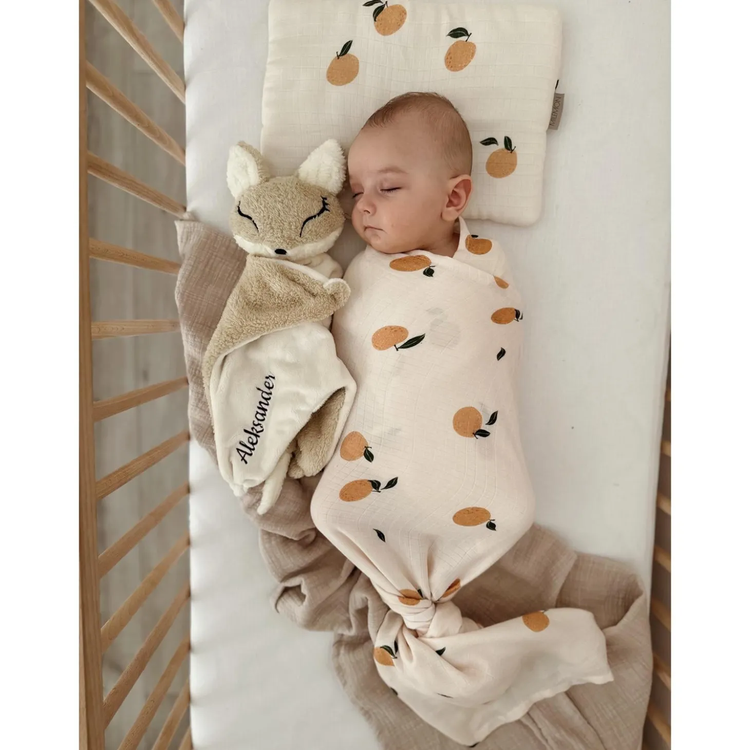 MY HUMMY Doudou renard mechanisme + appli bluethoot Ecru-Beige