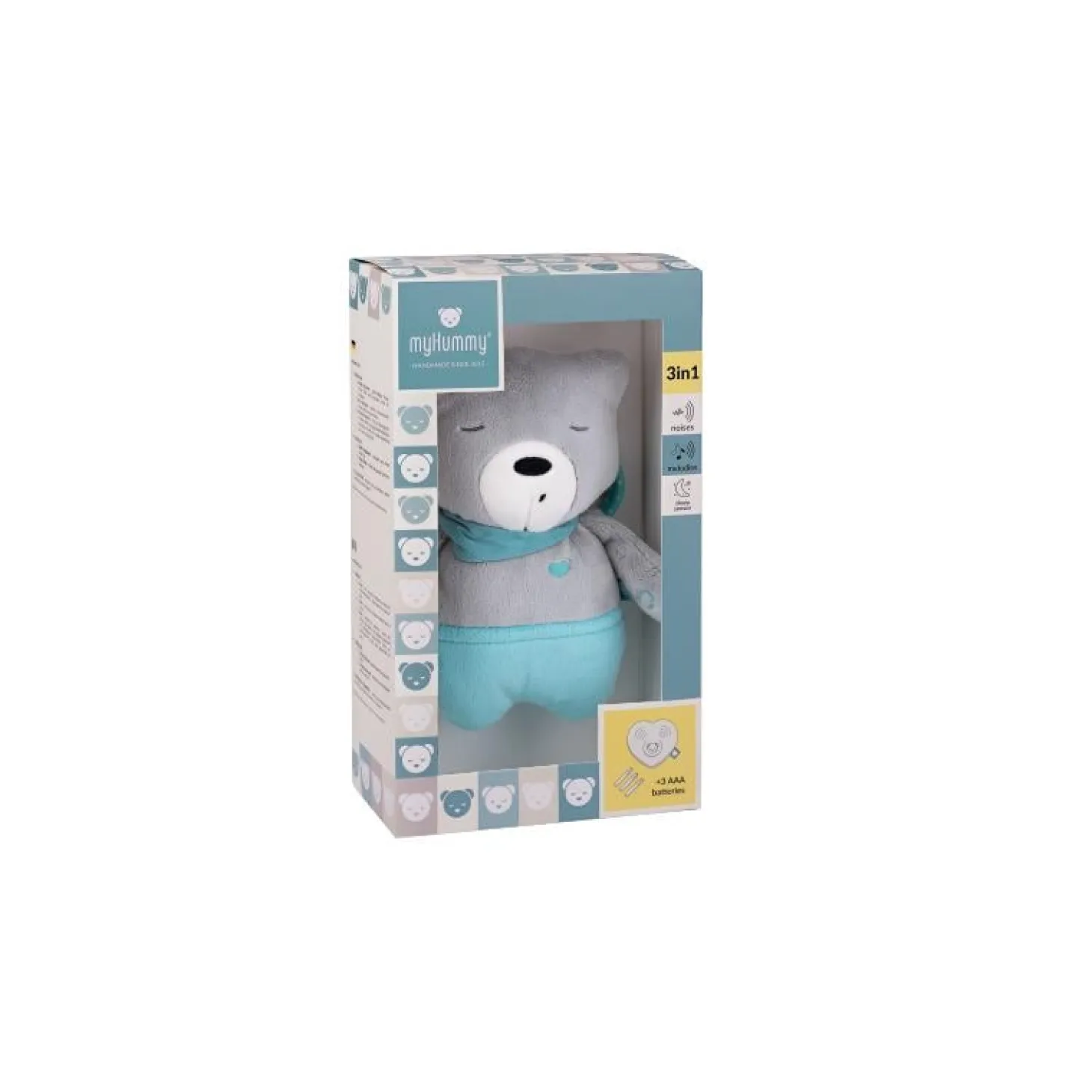 MY HUMMY Peluche d'activité Lucas mechanism MS02 Grey