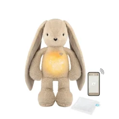 MY HUMMY Peluche Lapin Mecanisme + Bouillote + Appli Bluethoot Beige