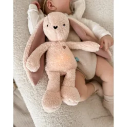 MY HUMMY                    Peluche Lapin mechanisme + bouillote + appli Bluethoot    Rose