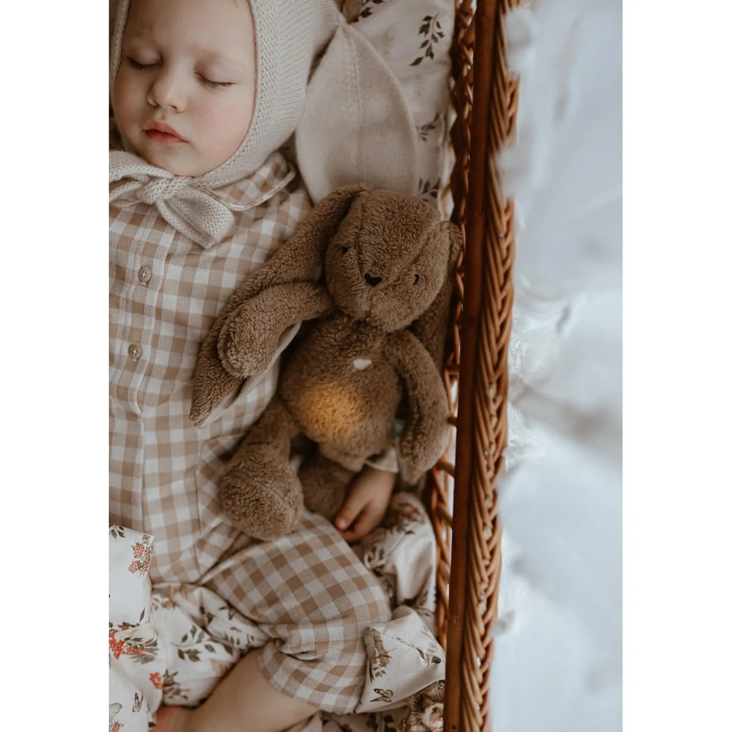 MY HUMMY Peluche Lapin mechanisme + bouillote + appli Bluethoot Brown