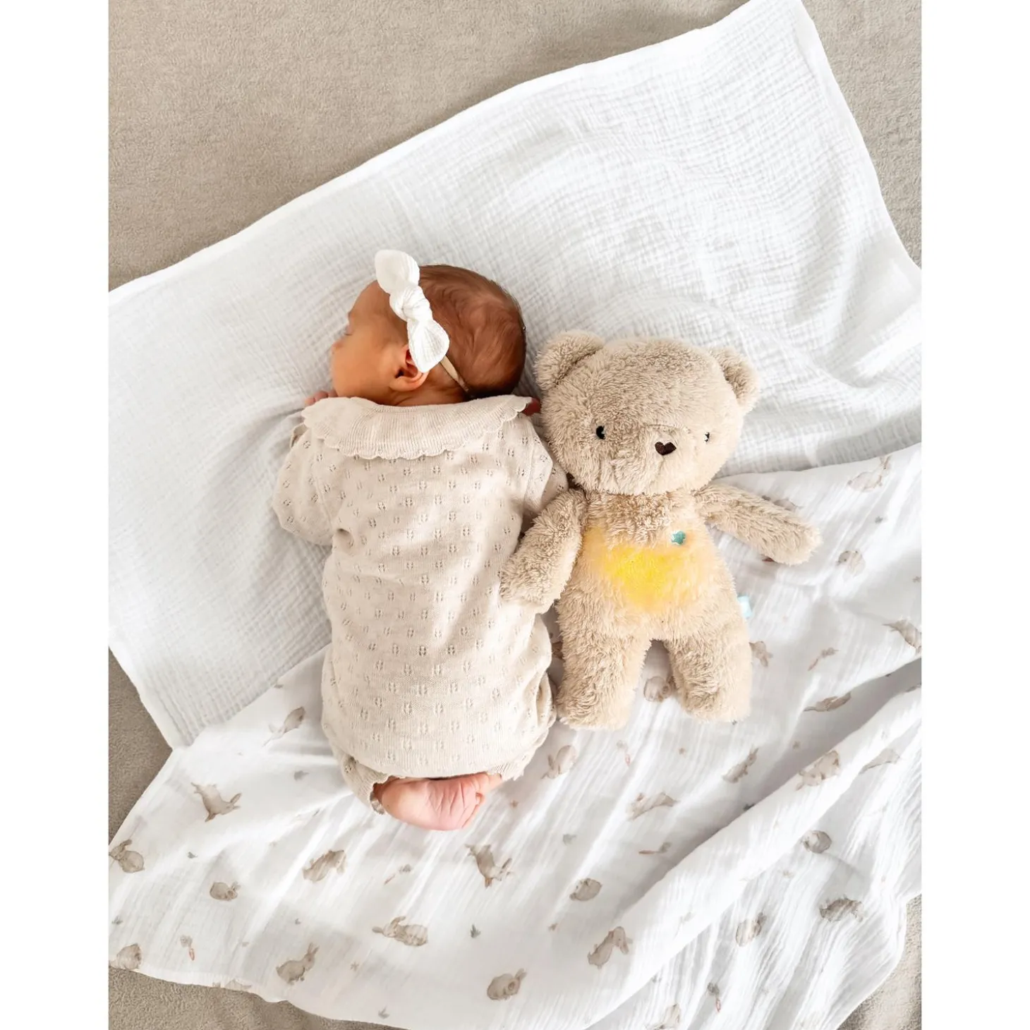 MY HUMMY Peluche Ours mechanism + appli bluethoot Beige
