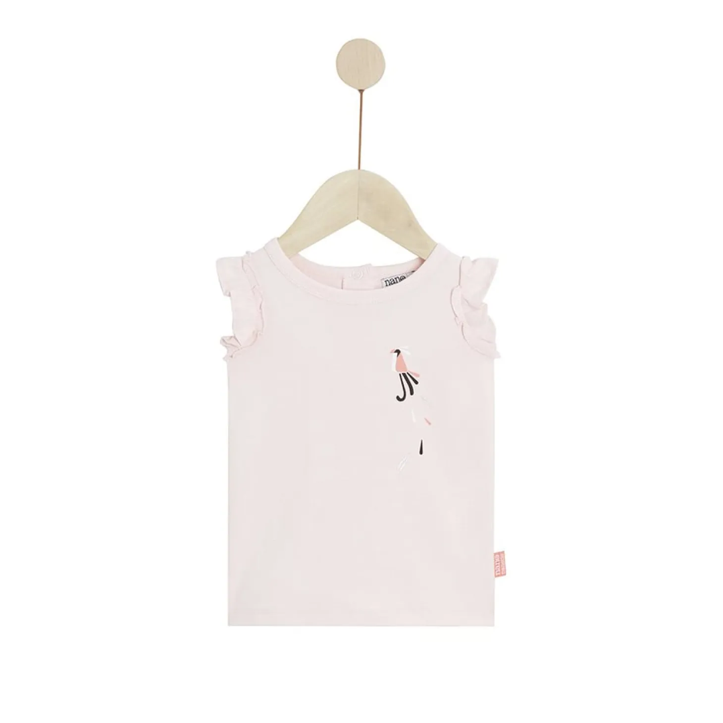 Nano et Nanette T-shirt manches courtes Tropicool Rose