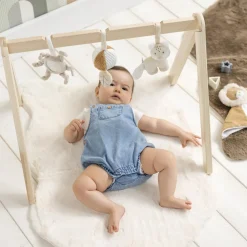 Nattou                    Arche en bois avec éléments à pendre    Beige