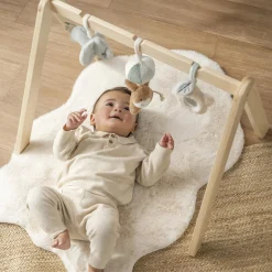 Nattou Arches en Bois avec Jouets À Suspendre Loulou Bois/Multicolore