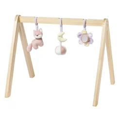Nattou                    Arches en bois avec jouets à suspendre    Rose