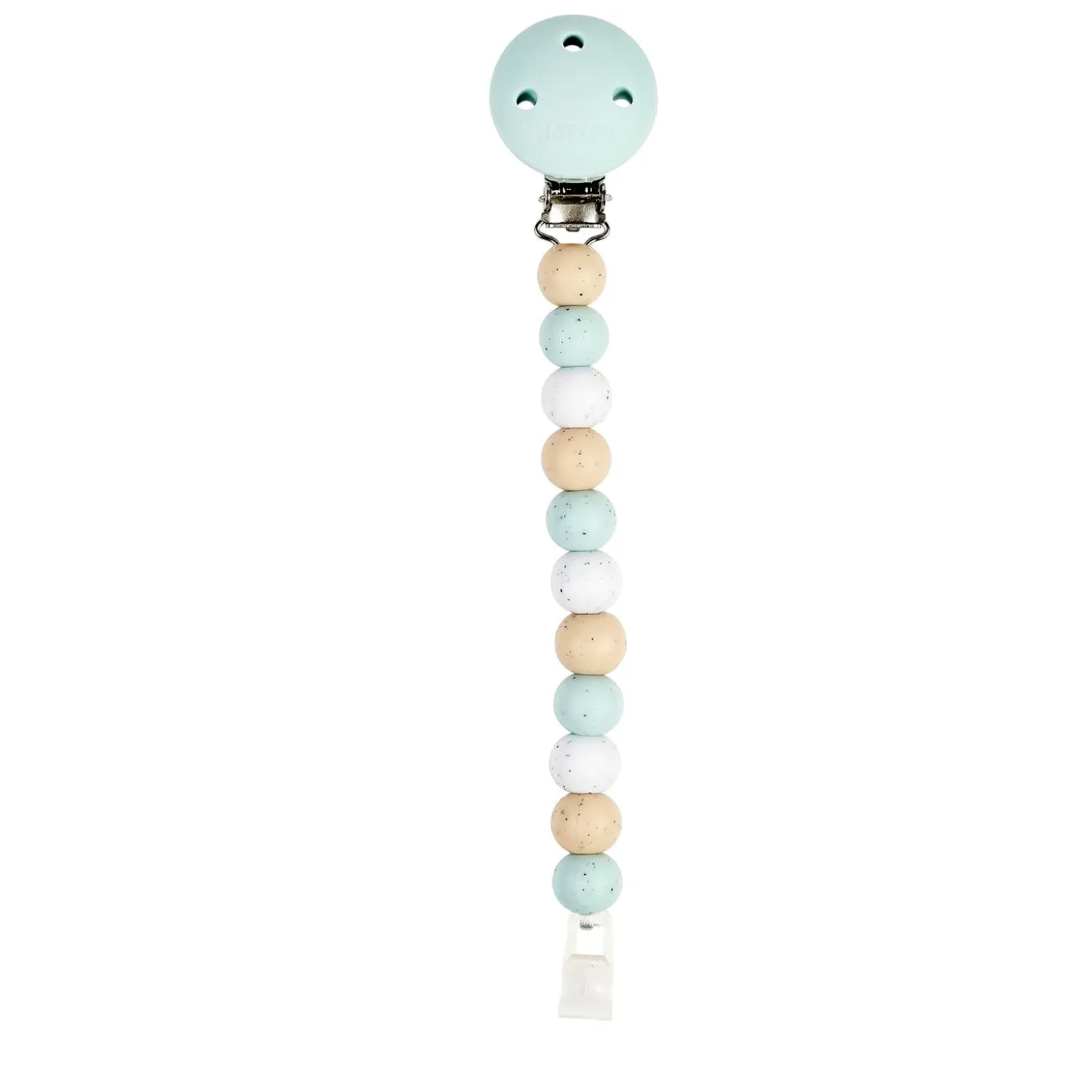 Nattou Attache-sucette pointillé Silicone Vert