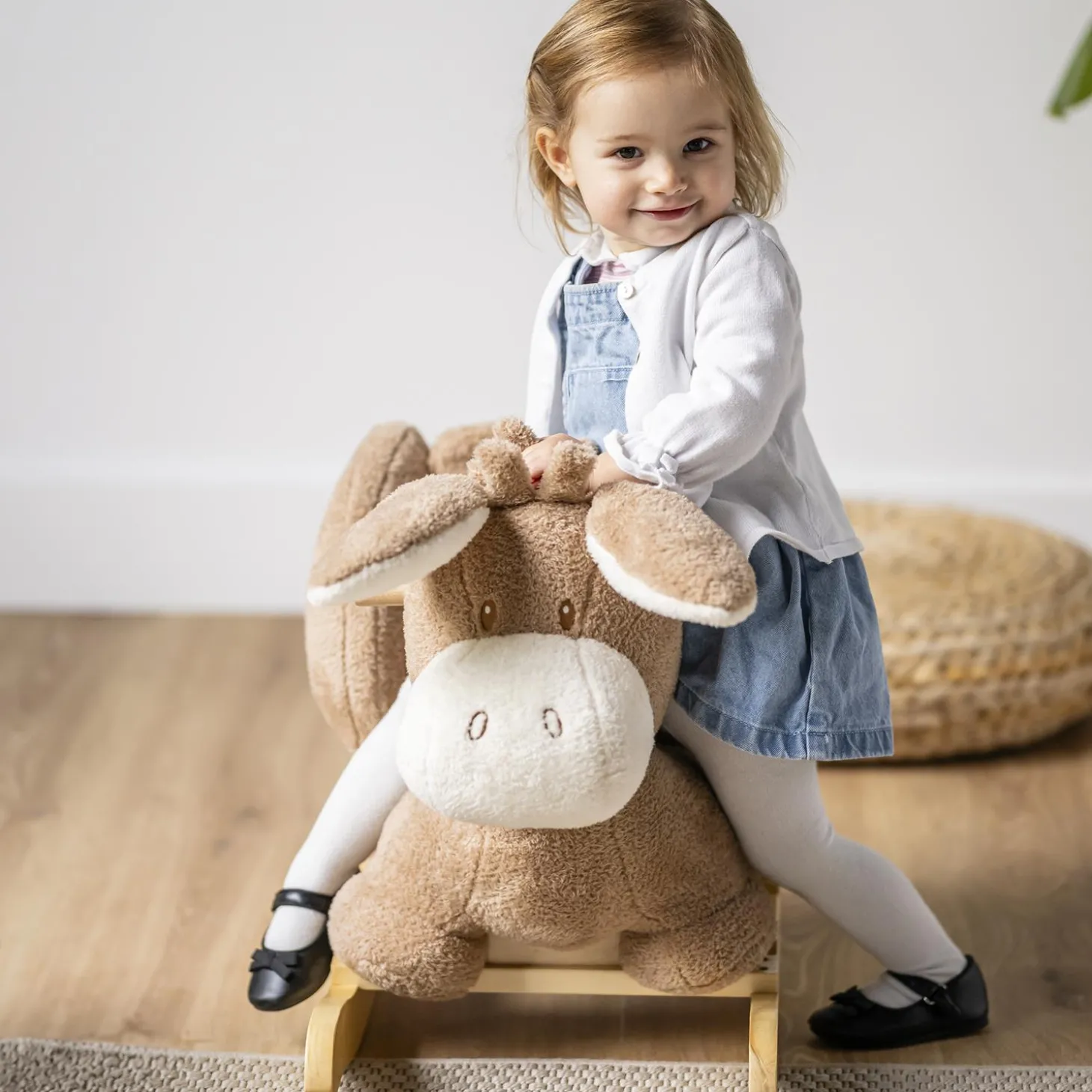 Nattou Bascule Âne Teddy Caramel