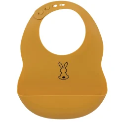 Nattou                    Bavoir silicone    Ocre