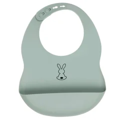 Nattou                    Bavoir silicone    vert