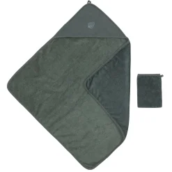 Nattou Cape de bain avec gant Axel et Luna Vert