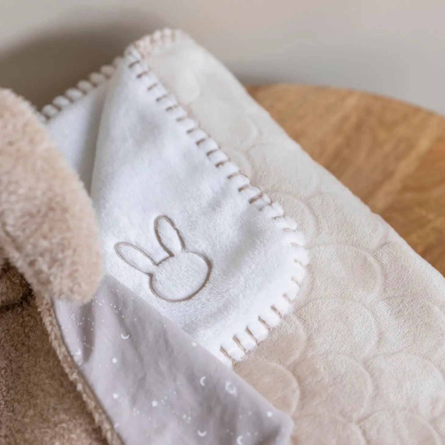 Nattou Couverture super douce Beige
