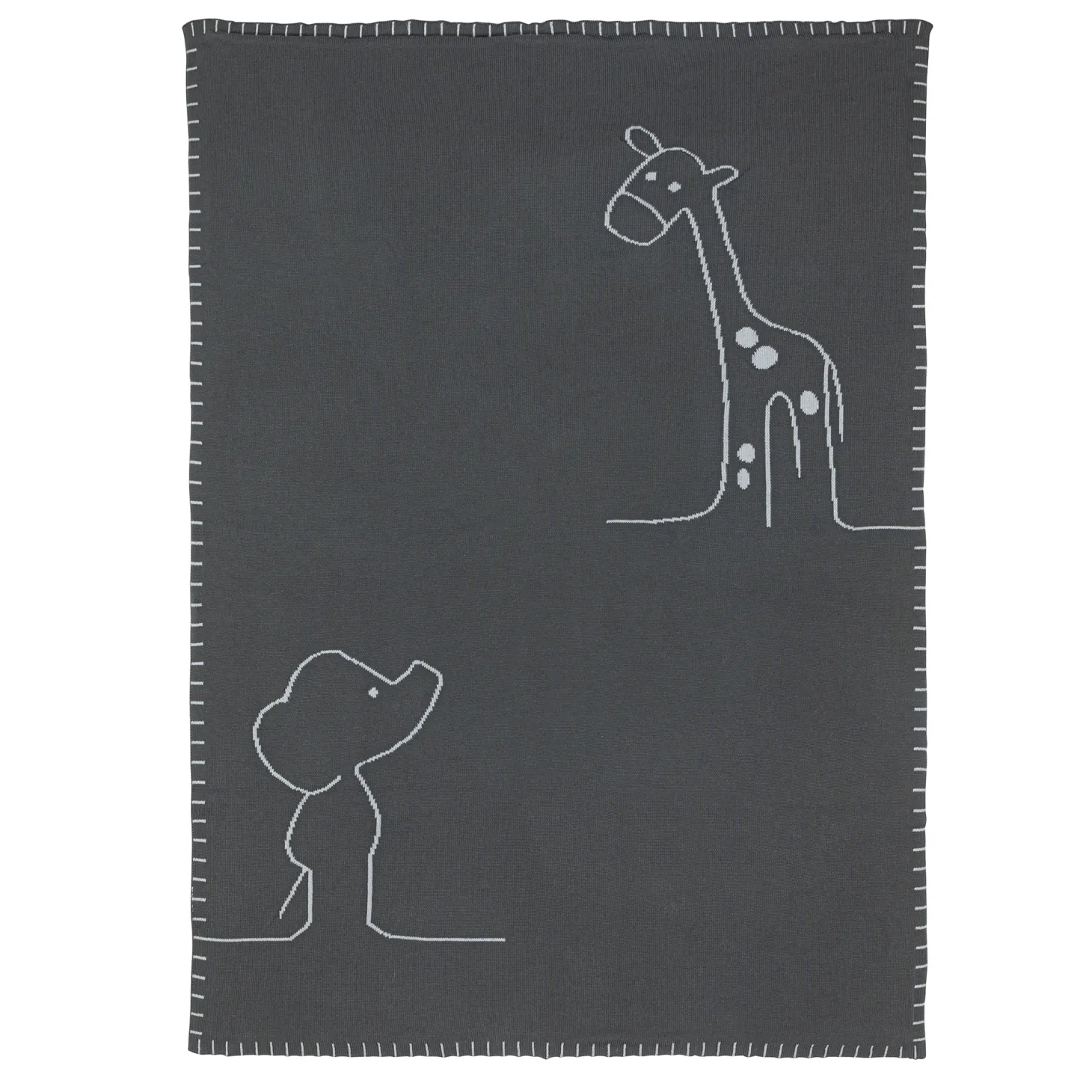 Nattou Couverture tricot Axel et Luna Vert 75x100 cm